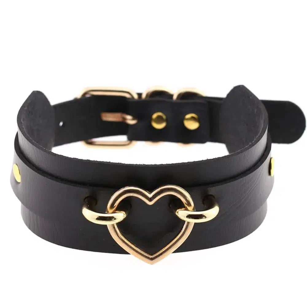 Choker "Gold-Heart" - Herr Provocateur