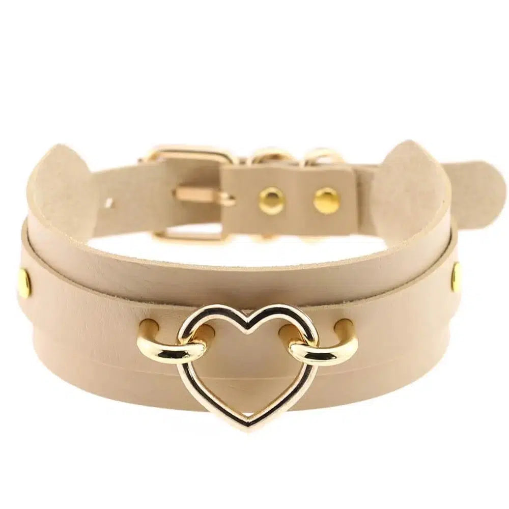 Choker "Gold-Heart" - Herr Provocateur