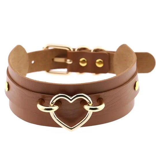 Choker "Gold-Heart" - Herr Provocateur